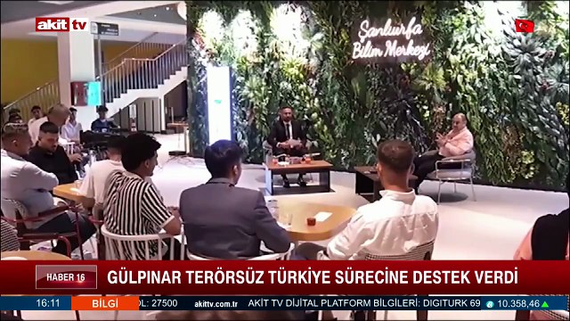 Şanlıurfa Büyükşehir Belediye Başkanı Mehmet Kasım Gülpınar, 'Terörsüz Türkiye' sürecine tam destek verdi.