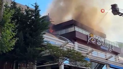 Ataşehir’de restoranda yangın paniği