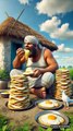 Hungry farmer eats all his chickens  eggs to make an omelette 😭 #ai #pigeon #hen #sandwich
