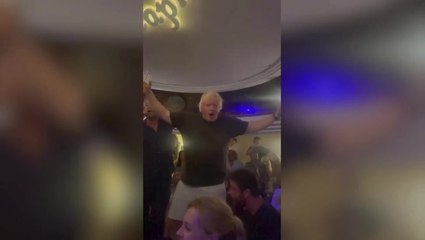 Boris Johnson sings ‘Sweet Caroline’ on karaoke as he drinks champagne on Italian holiday