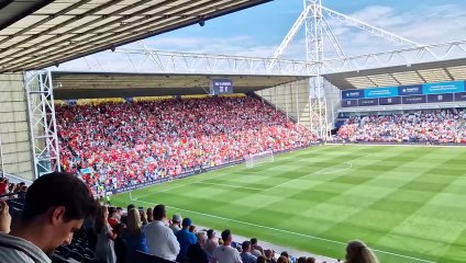 Diogo Jota and Andre Silva tribute at Deepdale during Claudia Rose Maguire performance