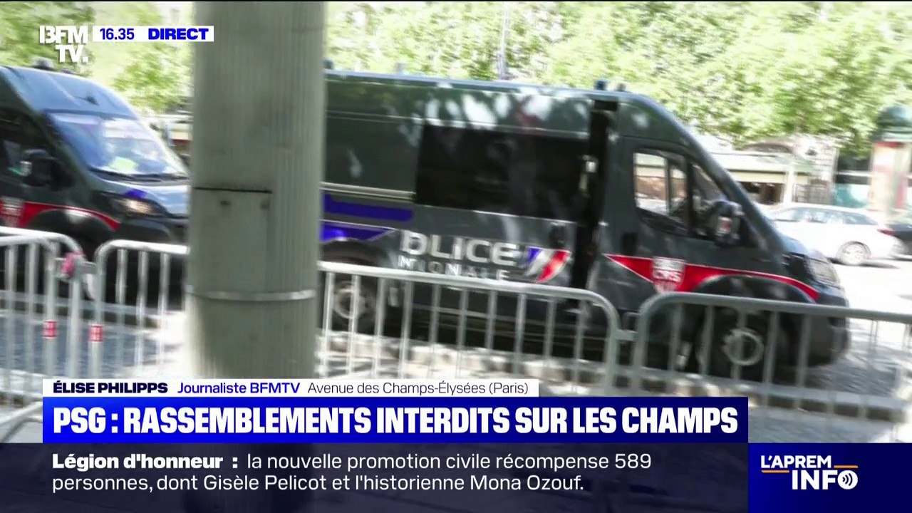 PSG-Chelsea: les rassemblements seront interdits sur les Champs-Élysées en cas de victoire du Paris-Saint-Germain