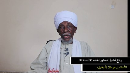 برنامج قضايا الدستور - الحلقة 33 المادة 30