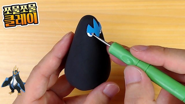 Sculpting Empoleon Water_Steel Pokémon Clay art