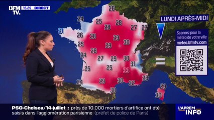 La météo pour ce lundi 14 juillet 2025
