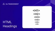 HTML Headings  H1, H2, H3, H4, H5, H6, Tags for Better-English | #theTRANSCENDENT #tTʇ