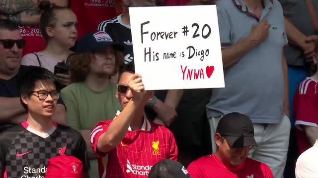 Liverpool pay tribute to Diogo Jota ahead of match against Preston