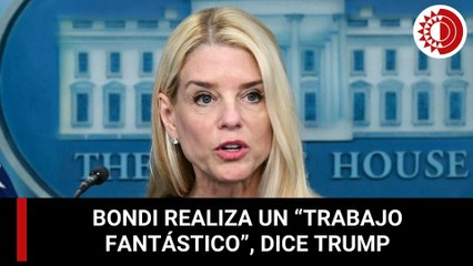 Trump sale en defensa de Bondi tras acusaciones de falta de transparencia en caso Epstein