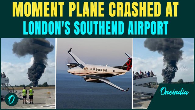 London Air Disaster: Beech B200 Plane EXPLODES Moments After Takeoff | Rescue Underway At Crash Site