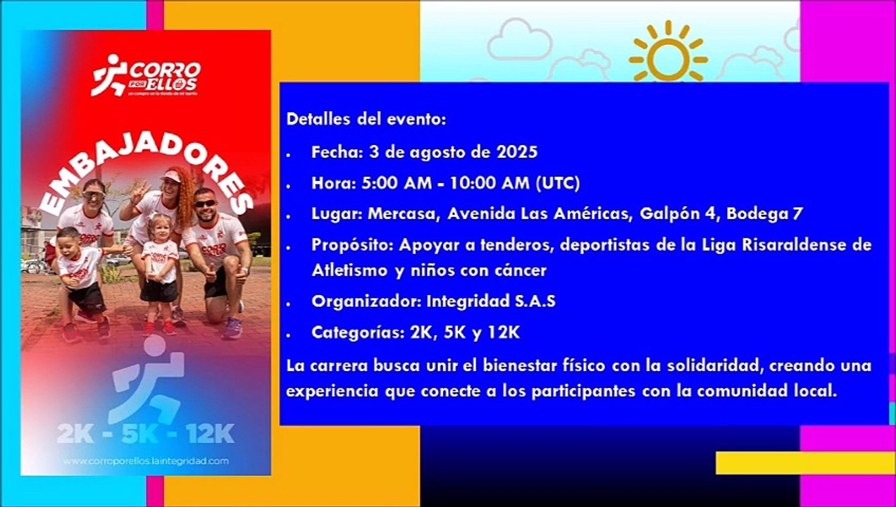 SALUD, ORTOPEDIA Y TRAUMATOLOGÍA - INVITACION CORRO POR ELLOS 2025 EN LOS COLORES DE LA VIDA