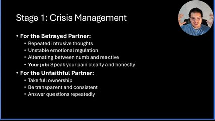 Affair Recovery - Three Stages to Reconciliation