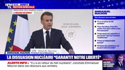 Discours aux Armées: Emmanuel Macron appelle à "défendre notre liberté"