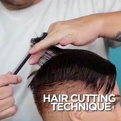 How to cut men's hair with scissors!