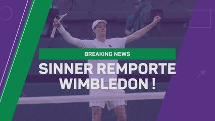 Wimbledon : Sinner bat Alcaraz pour son deuxième titre sur le gazon 🎾