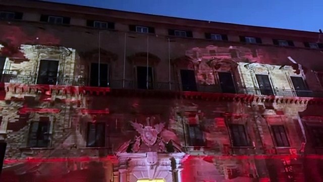 Festino di Santa Rosalia, il video mapping a Palazzo Reale