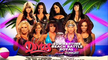 WWE Divas Bikini Battle Royale, Featuring AJ Lee: WWE Raw: June 25 2012