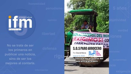 ¿Por qué del paro arrocero? - David Mora