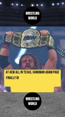 Hangman Adam Page finally did it at AEW All In: Texas.