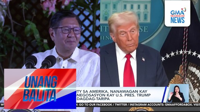 Filipino community sa Amerika, nanawagan kay PBBM na makipagnegosasyon kay U.S. Pres. Trump kaugnay sa dagdag-taripa | Unang Balita
