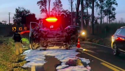 Motorista morre em grave acidente na PR-482, entre Tapira e Nova Olímpia