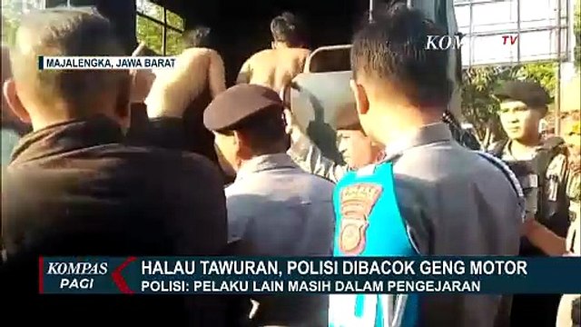 Polisi Dibacok Geng Motor di Majalengka, Pelaku Masih Diburu