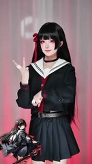 Cosplay anime school girl