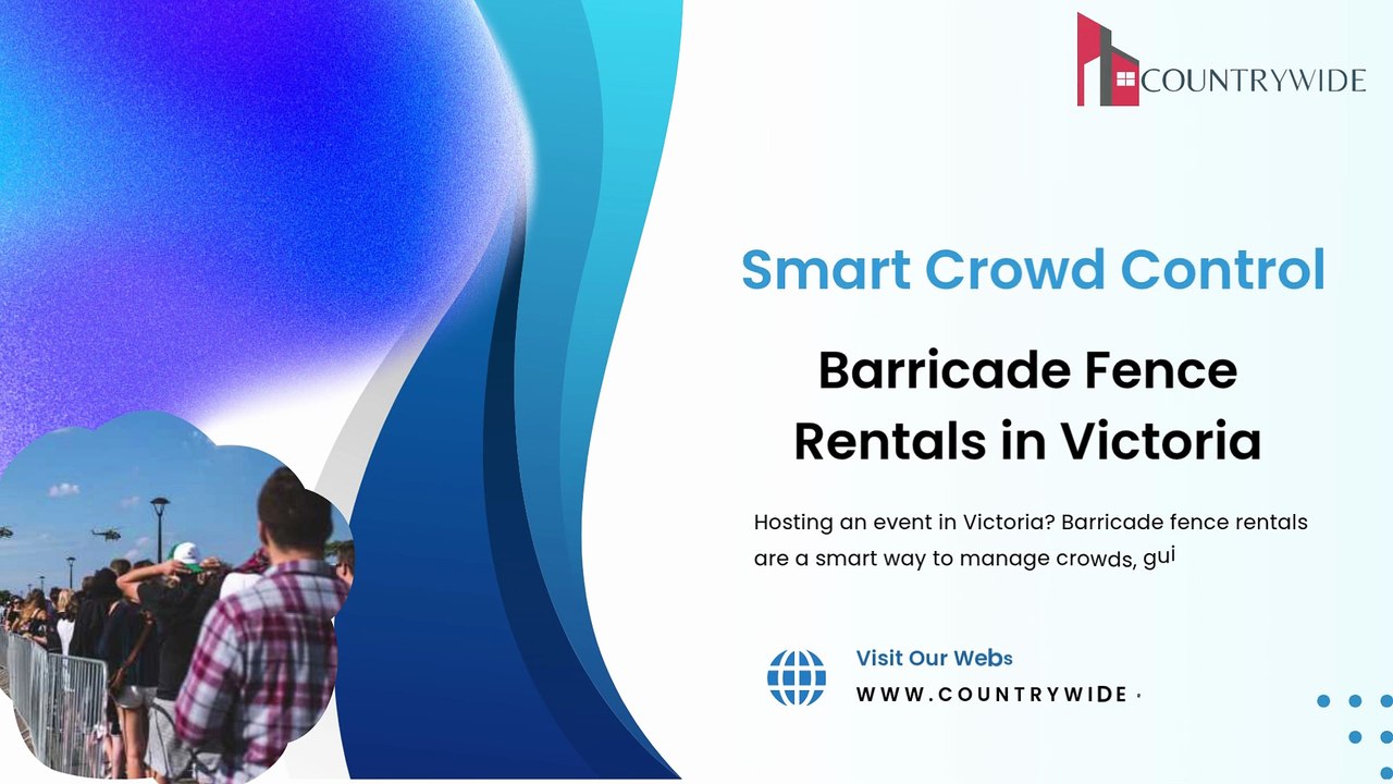 Smart Crowd Control Barricade Fence Rental in Victoria | Countrywide Rental
