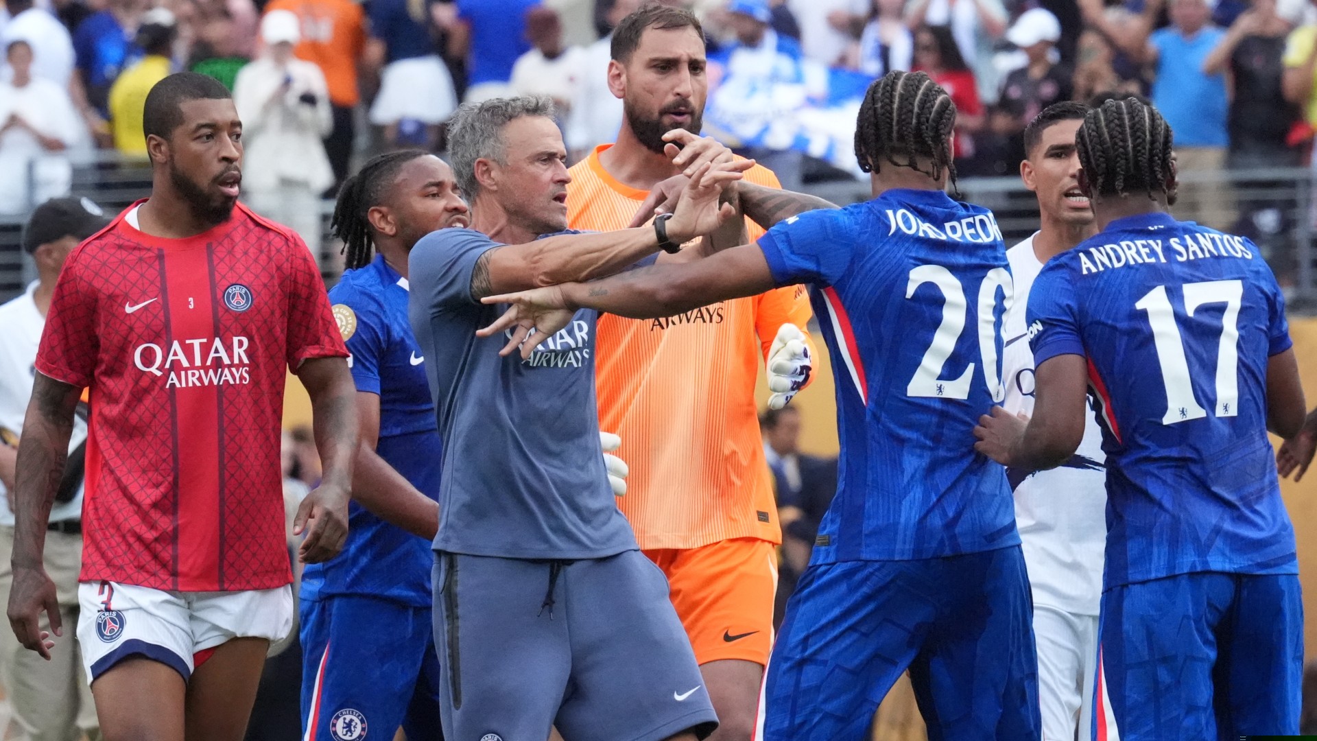 Enrique plays down post-match scuffle