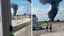 Dramatisches Video: Ambulanzflugzeug explodiert nach dem Start in Southend, England