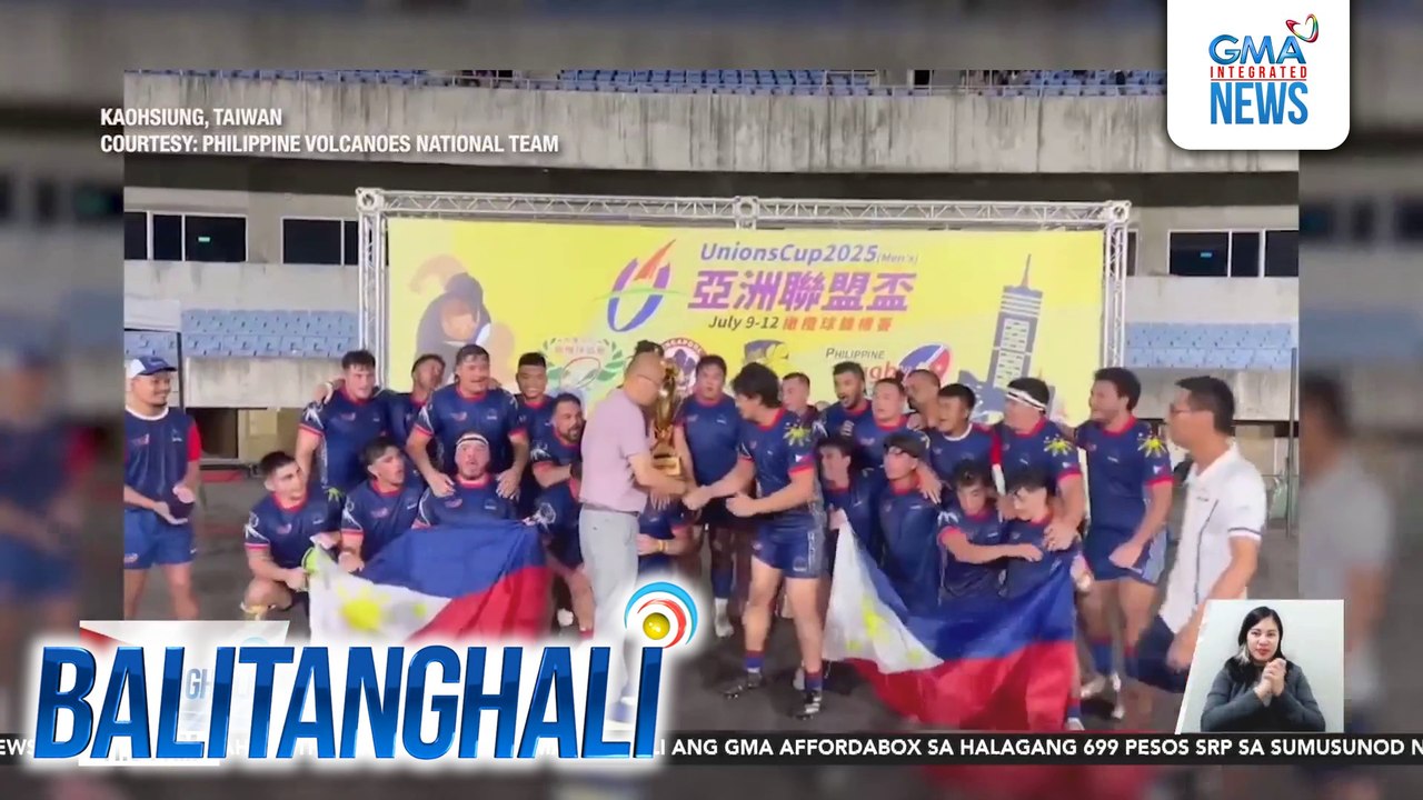 Rugby Nat'l Team na PH Volcanoes, champion sa 2025 Unions Cup Finals | Balitanghali
