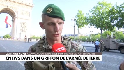 Le capitaine Côme présente le Griffon, un véhicule blindé multi-rôles