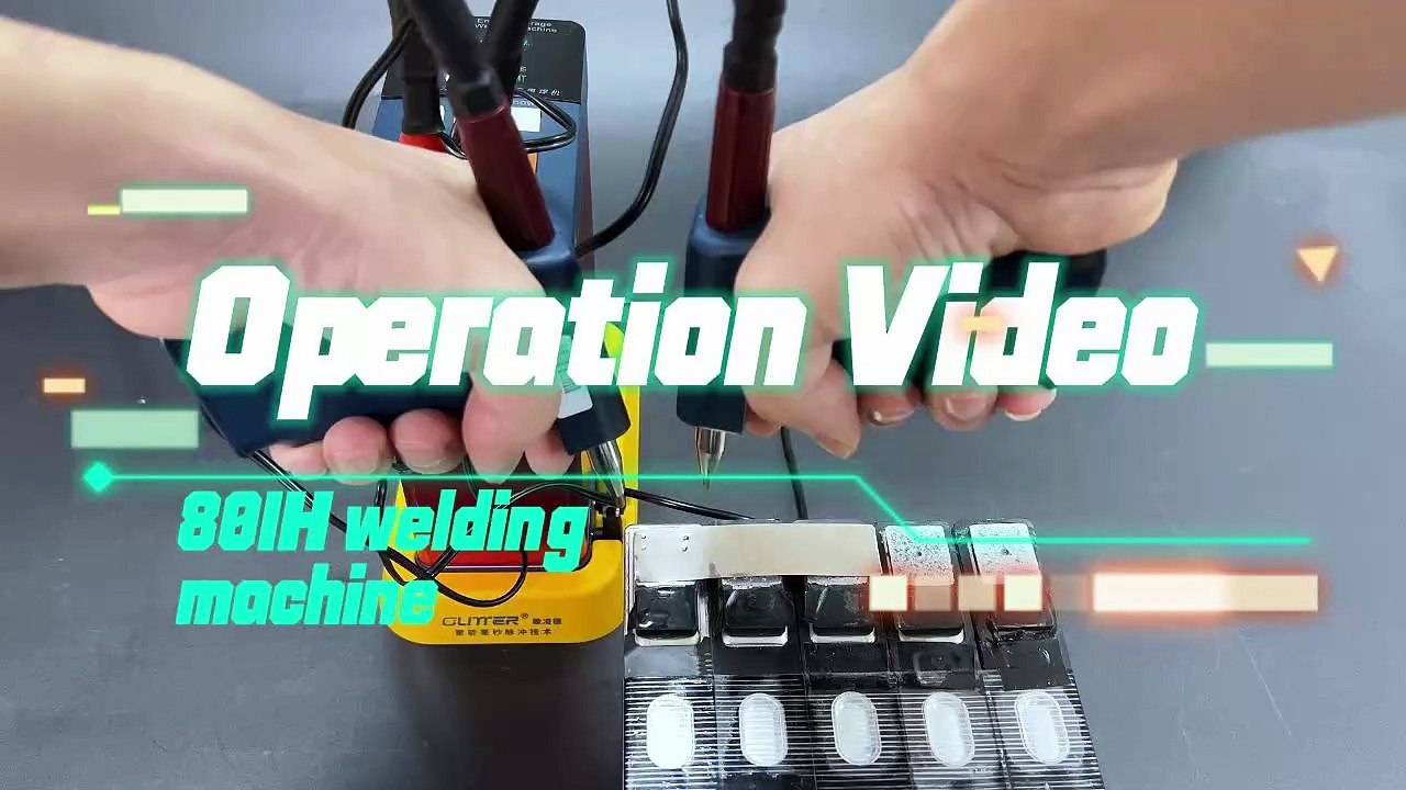 801H Welding Machine With 75B Spot Welding Pen Operation Video