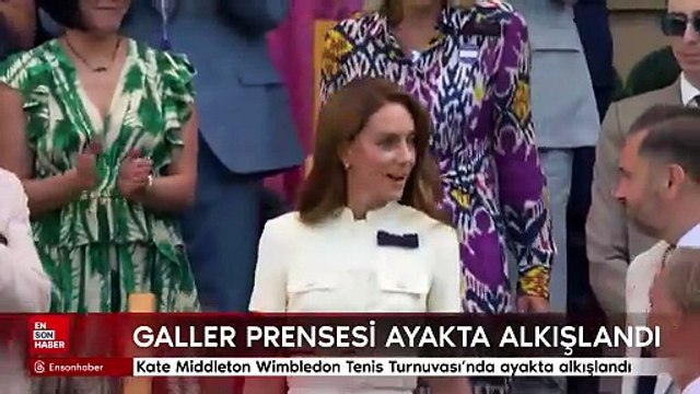 Kate Middleton Wimbledon Tenis Turnuvası'nda ayakta alkışlandı