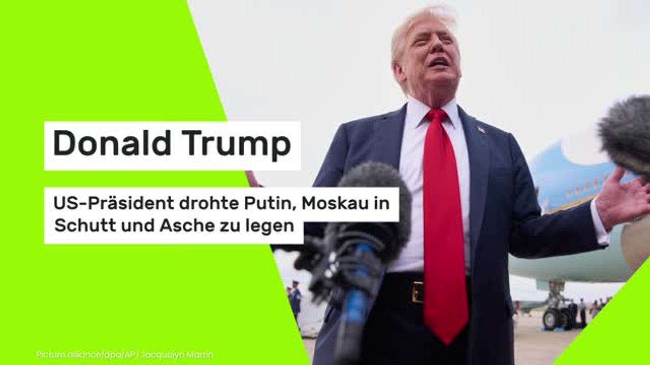 Donald Trump: US-Präsident drohte Putin, Moskau in Schutt und Asche zu legen