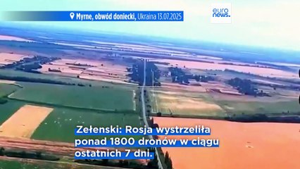 Zełenski potępia Rosję za nasilenie kampanii "terroru i zastraszania" w Ukrainie
