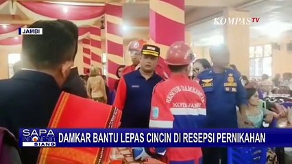 Panik! Cincin Tak bisa Dilepas saat Resepsi Pernikahan, Mempelai Pria Minta Bantuan Damkar |SAPA SIA