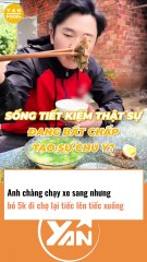 Anh chàng chạy xe sang nhưng tiếc 5 nghìn gửi chợ