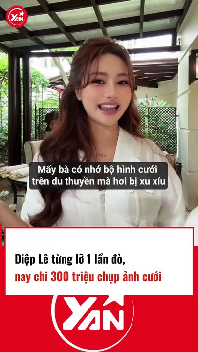 Diệp Lê từng lỡ một lần đò, nay chi 300 triệu chụp ảnh cưới