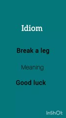 idiom/general knowledge