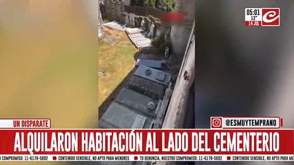 Vacaciones de terror: alquilaron una habitación... ¡que estaba rodeada de tumbas!
