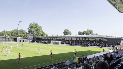 Blackpool and AFC Fylde fans take part in a minute's applause