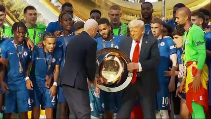 Trump awards Chelsea Club World Cup trophy after historic 3-0 victory against PSG