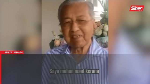 Tun M sudah sihat, mohon maaf tinggalkan program 'picnic'