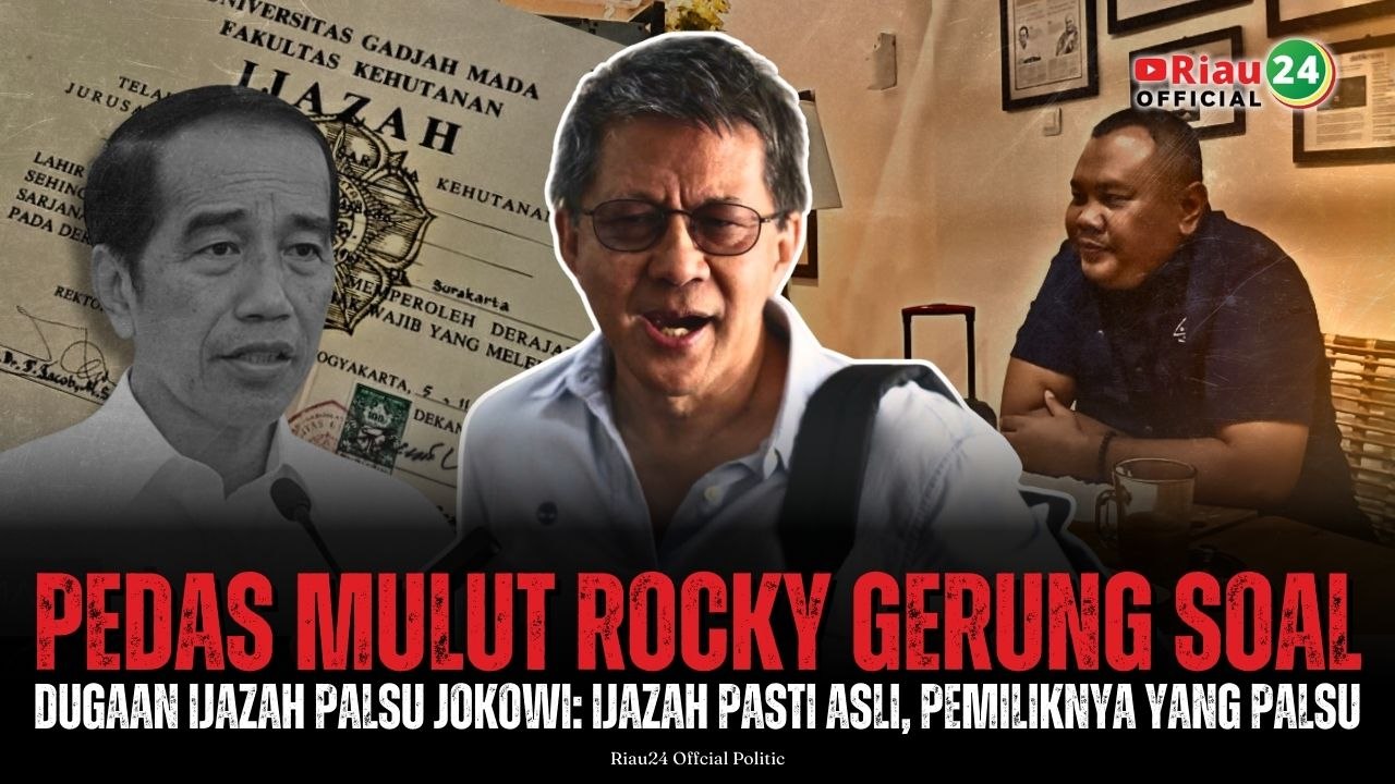 Pedas Mulut Rocky Gerung Soal Dugaan Ijazah Palsu Jokowi: Ijazah Pasti Asli, Pemiliknya yang Palsu
