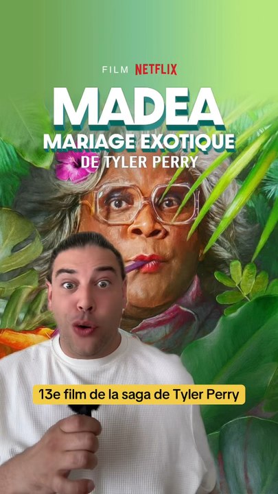 Qui aime bien Madea ? ☺️ Aujourd’hui on regarde ce nouveau film Netflix Madea : Mariage exotique de et avec Tyler Perry ! Dis-moi en commentaire si t’as envie de le regarder et si tu l’as déjà vu dis-moi ce que t’en as pensé ☺️