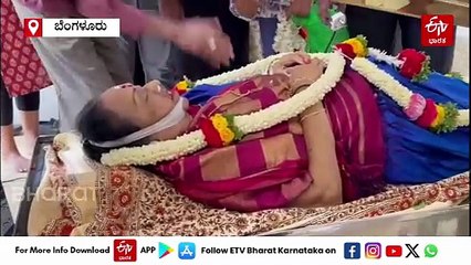 ಬಿ.ಸರೋಜಾ ದೇವಿ ಅಂತಿಮ ದರ್ಶನ: ಕಂಬನಿ ಮಿಡಿದ ಸ್ಯಾಂಡಲ್​ವುಡ್​ ಗಣ್ಯರು