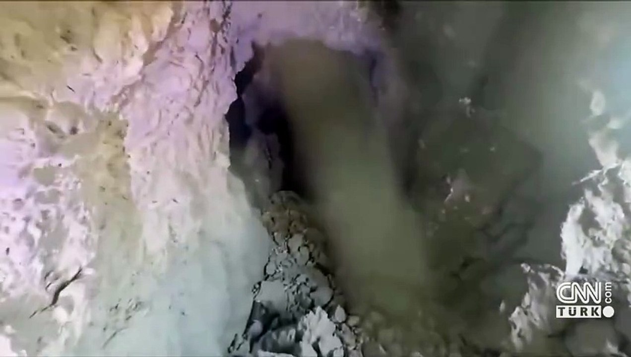 İŞTE 1800 METRELİK 33 ODALI MAĞARA! Terör Örgütü PKK'nın kullandığı mağara görüntülendi