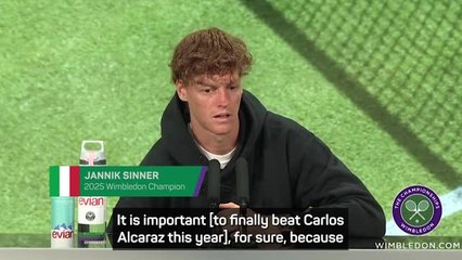 Sinner 'always looking up' to Alcaraz