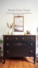 How to Make a Coffee Bean Wood Wash Paint