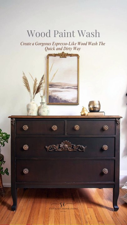 How to Make a Coffee Bean Wood Wash Paint